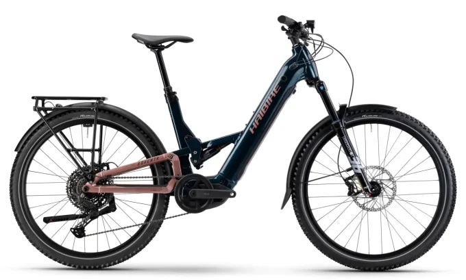 vélo électrique  HAIBIKE  ADVENTR 8.5 LOW                                 tout suspendu cadre ouvert